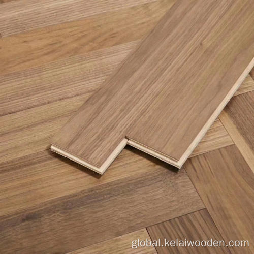 Herringbone Walnut Engineered Wood Flooring herringbone brushed American Walnu Factory